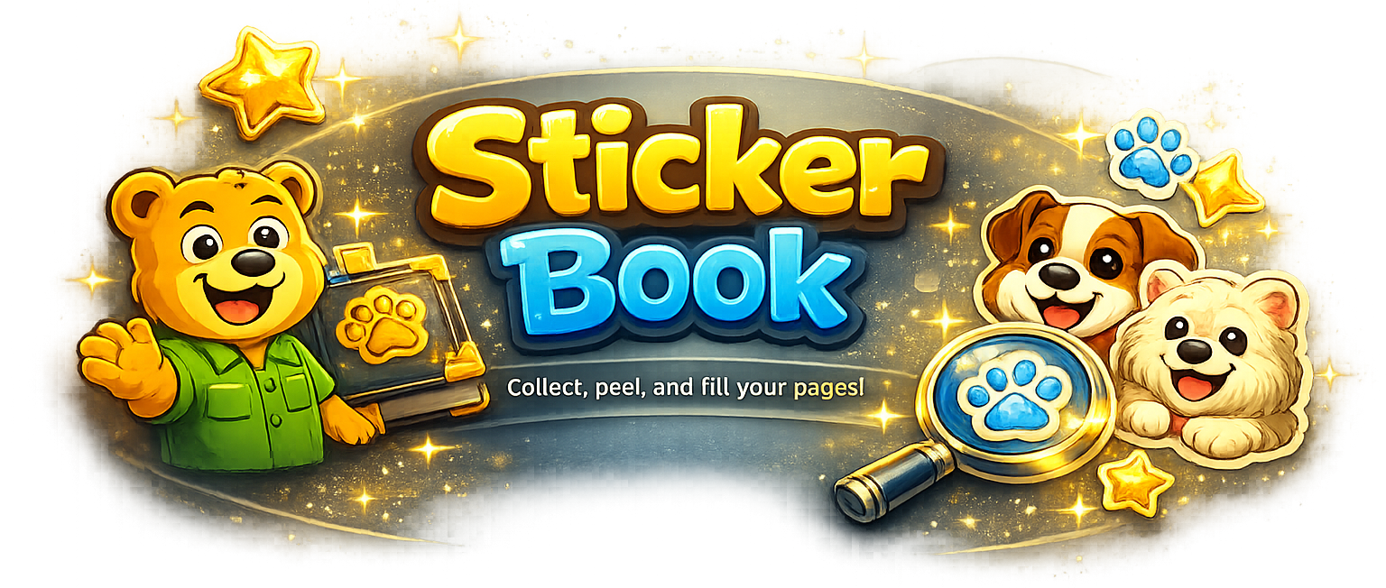 Sticker Book — Collect, peel, and fill your pages!