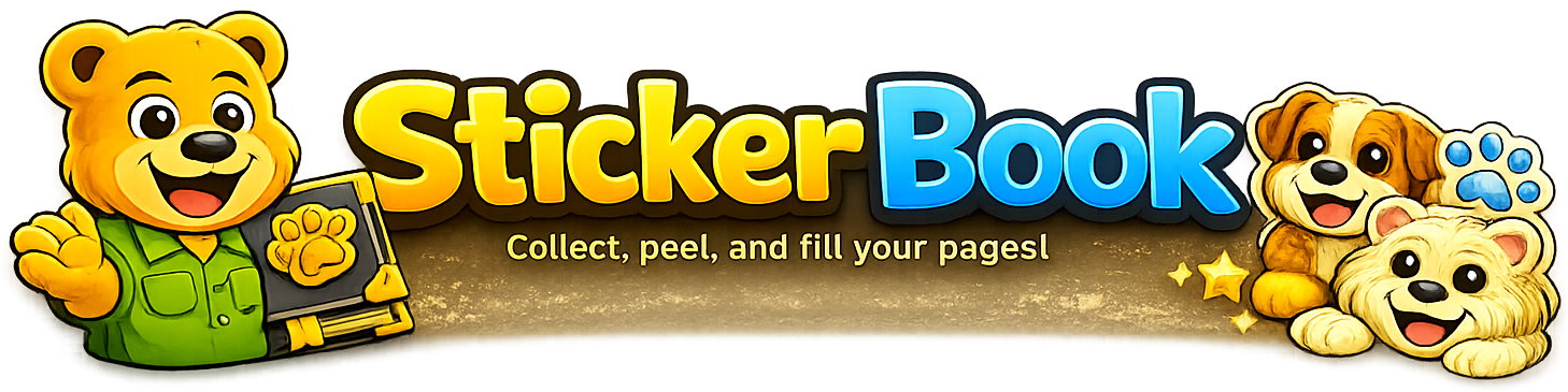 Sticker Book — Collect, peel, and fill your pages!